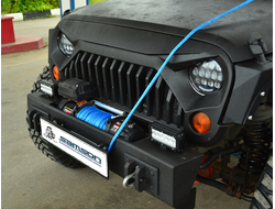 канаты AmSteel-Blue с коушем и крюком на лебедку для внедорожников и грузовых автомобилей