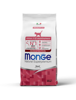 Корм для котят Monge (Монж) с говядиной 0,4 кг