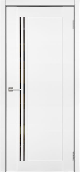 Дверь с современным покрытием Агат 2 эмалекс белый