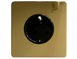 Розетка с заземлением T&J Electric Ultimate II Polished Brass