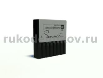 полимерная глина "Сонет" черный, брус 56 гр.