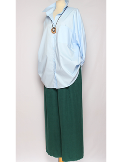 РУБАШКА "КЛАССИКА Карман" голубая  р.50-60