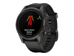 Garmin Epix Pro Gen 2 42mm Sapphire Titanium Carbon Gray DLC with Black Band (010-02802-14 / 010-02802-15)