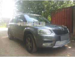 Защита радиатора Skoda Yeti City 2014- chrome