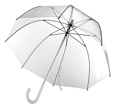 Зонт-трость прозрачный "Глубокий купол"