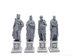 Four kings statues