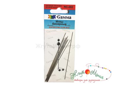 NC-207 Гамма Иглы бисерные с нитковдевателем 54мм 6шт.+ 1 нитковдеватель