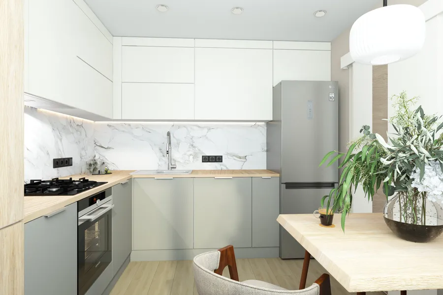 Ул. Фадеева. 3-х комнатная квартира 80 м.кв. Кухня