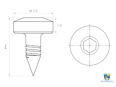 Пин гибридный 3,5 мм для фиксации