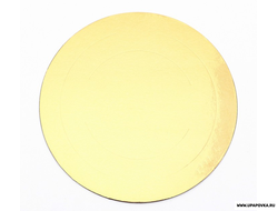 Подложка для торта усиленная Золото 240 мм (толщина 1,5 мм)
