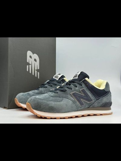 New Balance 574 Dark Grey С Мехом