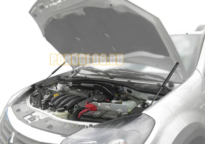 Амортизаторы капота, 2 шт. АвтоУпор для Renault Sandero StepWay I 2010-2014