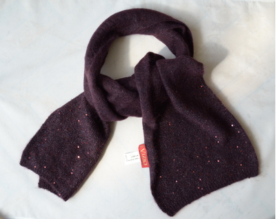Сливовый шарф с пайетками Италия Vizio 6943 ( 8067)