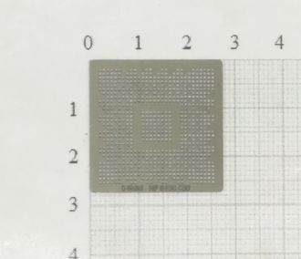 Трафарет BGA для реболлинга чипов компьютера NV NF6100 430 0.5мм