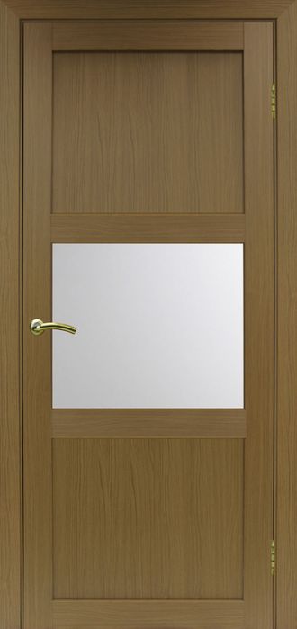 Межкомнатная дверь "Турин-530.121" орех (стекло сатинато)