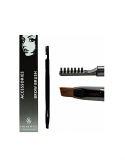 Shinewell Кисть для бровей двойная (тип2) арт.AS3
