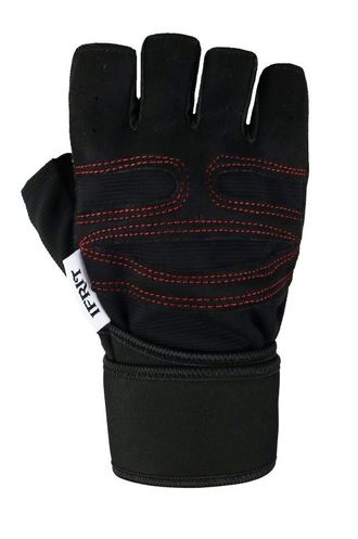 Перчатки без пальцев тактические &quot;IFRIT FOBOS&quot; (цвет черный/красный) РУК-603