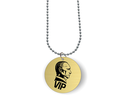 Кулон круглый с гравировкой Путин, Россия №4