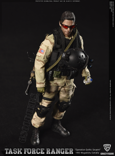 Сержант отряда "Дельта" военного спецназа  США ("Падение Черного Ястреба") - Коллекционная фигурка 1/12 scale US Delta Special Force - master sergeant (LW005) - Crazy Figure