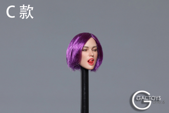 Женская голова (скульпт) 1/6 scale European and American sexy expression beauty head carving second shells (GC021C) - GACTOYS