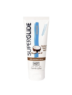 44116 ГЕЛЬ ЛУБРИКАНТ "SUPERGLIDE COCONUT" С АРОМАТОМ КОКОСА НА ВОДНОЙ ОСНОВЕ, 75 мл (копия)
