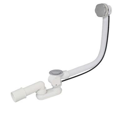 Слив перелив п/автомат Vega V55R 60см эко пластик хром