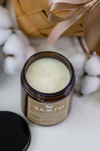 Арома свеча «Зефир & Какао» | «Когда захочешь к маме»