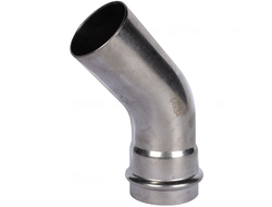 Угольник ROMMER однораструбный 45° ВПр-НПр, 54, из нержавеющей стали прессовой