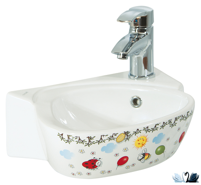 Раковина Creavit Cocuk CK035-00CB00E-FF00 380 х 300 мм с детским декором