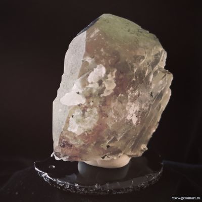 Кварц дымчатый ("крученик" или "gwindel")  с хлоритовой присыпкой. 80*40*65мм. (ААА)