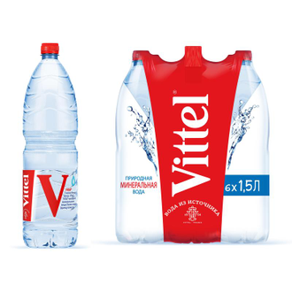 Вода минеральная Vittel негазированная 1.5 л