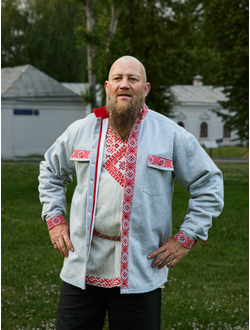 "Царская" славянская рубаха - лён 100%