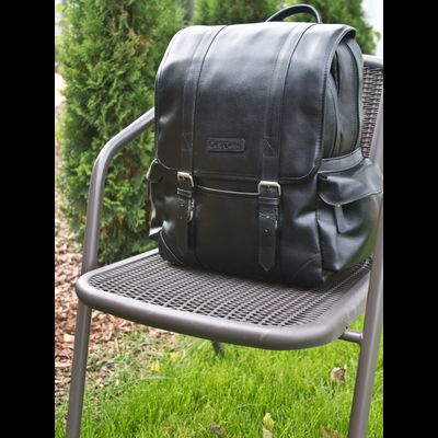 Кожаный рюкзак Montalbano black (арт. 3097-01)