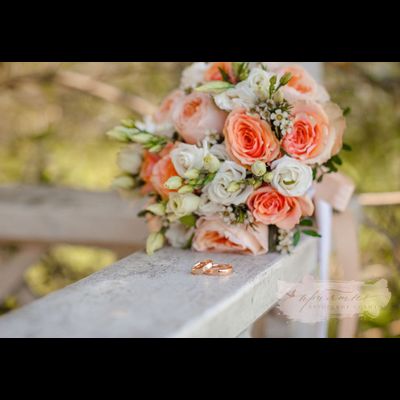 Букет невесты &amp; Бутоньерка № 1357