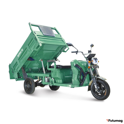 Грузовой электротрицикл Rutrike D5 1700 темно-зеленый