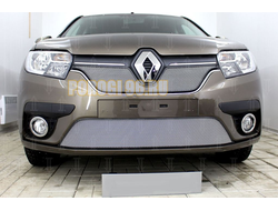 Защита радиатора Renault Logan 2018- / Renault Sandero 2018- chrome низ