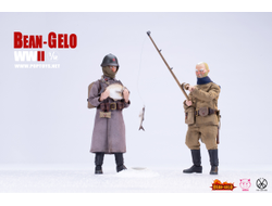 Красноармеец-рыбак Ефим - КОЛЛЕКЦИОННАЯ ФИГУРКА 1/12 scale Bean Gelo Series fisherman Lim Yefu Deluxe Ver (BGS027) - POP COSTUME