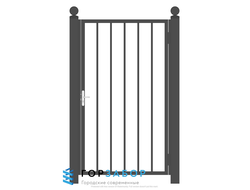 Сварная мощная калитка из толстой трубы купить от завода