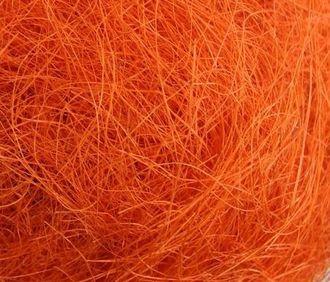 Сизаль, цвет ярко-оранжевый, вес 88-93 грамм