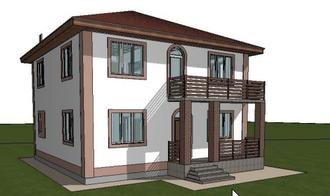 Двухэтажный дом с четырьмя спальнями 103м² (S27)
