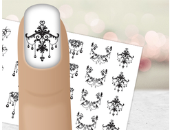 Сердечки, цветы, бабочки, виньетки