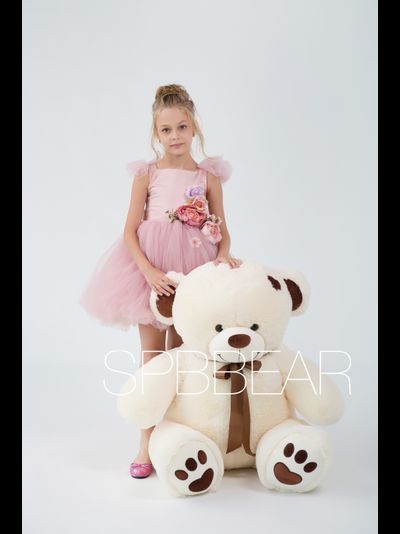 Большой плюшевый мишка 150 см бежевый Тони