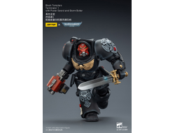 Терминатор Черных Храмовников (Warhammer 40K) - КОЛЛЕКЦИОННАЯ ФИГУРКА 1/18 Black Templars Terminator with Power Sword and Storm Bolter (JT03097) - JOYTOY