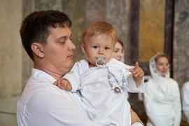 Съемка крещения