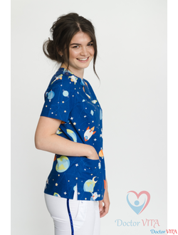 Блуза "Космос" для детских врачей