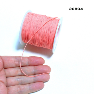 Шнур нейлоновый арт.20804: цвет "розовый" - ф 1мм