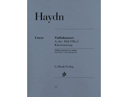 Haydn. Konzert A-dur Hob.VIIa:3 für Violine und Orchester: für Violine und Klavier