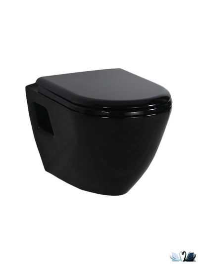 Чаша унитаза Creavit TP325-00SI00E-0000 Terra, с функцией биде, черная, подвесная