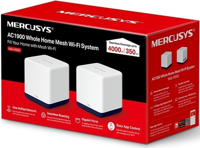 Бесшовный Mesh роутер MERCUSYS Halo H50G(2-pack)