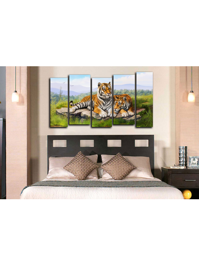 Модульная картина "Полосатая парочка"